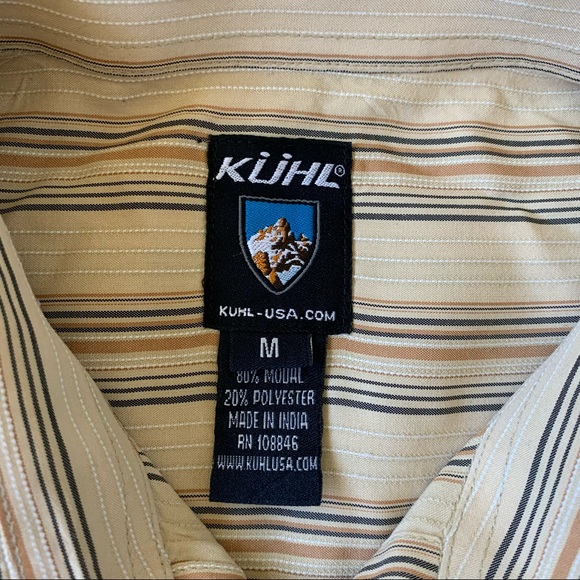 Kuhl Short Sleeve Button Up Striped Shirt - Picture 5 of 9